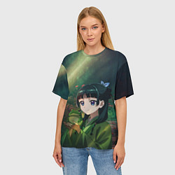 Футболка оверсайз женская МаоМао и лягушка - Монолог Фармацевта, цвет: 3D-принт — фото 2