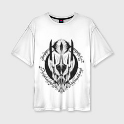 Футболка оверсайз женская Саурон и темное око Властелин колец, цвет: 3D-принт