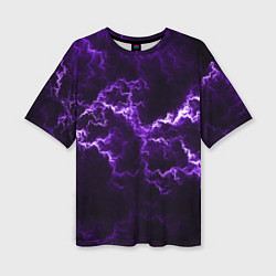 Женская футболка оверсайз Lightning