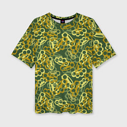 Футболка оверсайз женская Зелёные кастеты, цвет: 3D-принт