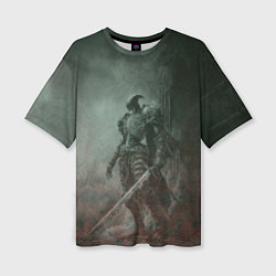 Футболка оверсайз женская Элитный воин-скелет, цвет: 3D-принт