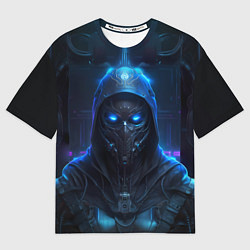 Футболка оверсайз женская Человек в маске, цвет: 3D-принт