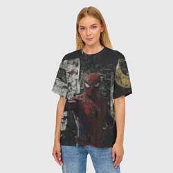 Футболка оверсайз женская Spider man night, цвет: 3D-принт — фото 2