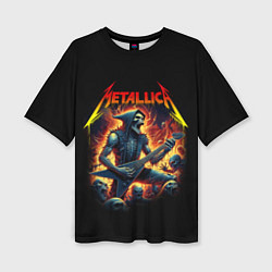 Женская футболка оверсайз Metallica - James Alan Hatfield