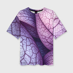 Женская футболка оверсайз Прожилки экзотического растения