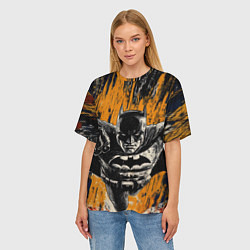 Футболка оверсайз женская Бэтмен супергерой, цвет: 3D-принт — фото 2