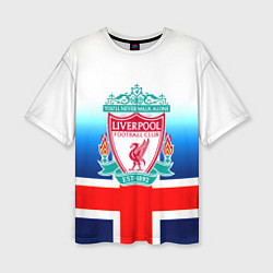Женская футболка оверсайз Liverpool Англия