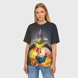 Футболка оверсайз женская Белоснежка и Мачеха, цвет: 3D-принт — фото 2