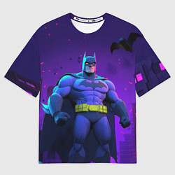 Футболка оверсайз женская Бэтмен объемная модель, цвет: 3D-принт