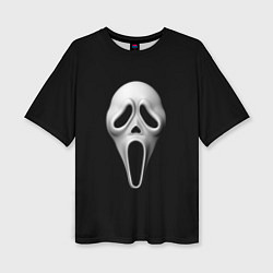 Футболка оверсайз женская Крик маска косплей, цвет: 3D-принт