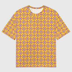 Женская футболка оверсайз Красочный орнамент в восточном стиле