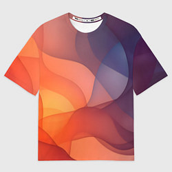 Женская футболка оверсайз Летящая вуаль