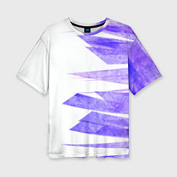 Женская футболка оверсайз Color white purple