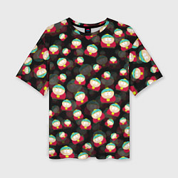 Футболка оверсайз женская Эрик Картман паттерн, цвет: 3D-принт