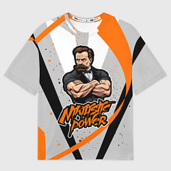 Женская футболка оверсайз Сила нигилизма Фридрих Ницше