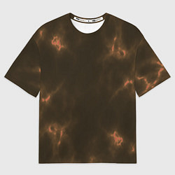 Футболка оверсайз женская The color is brown, цвет: 3D-принт