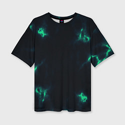 Футболка оверсайз женская The color is turquoise, цвет: 3D-принт