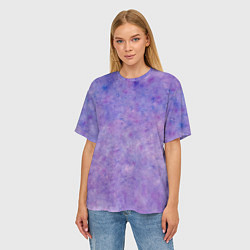 Футболка оверсайз женская Фиолетовый свет фонаря, цвет: 3D-принт — фото 2