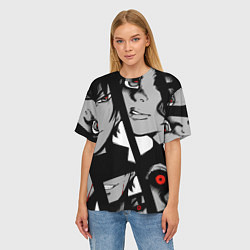 Футболка оверсайз женская Аниме арт, цвет: 3D-принт — фото 2