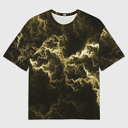 Футболка оверсайз женская Lightning yellow, цвет: 3D-принт