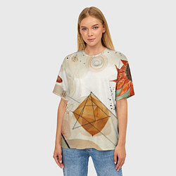Футболка оверсайз женская Boho style, цвет: 3D-принт — фото 2