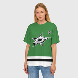 Футболка оверсайз женская Dallas Stars - NHL team, цвет: 3D-принт — фото 2