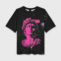 Футболка оверсайз женская Скульптура гранж арт, цвет: 3D-принт