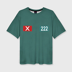 Футболка оверсайз женская Игра кальмара 222, цвет: 3D-принт