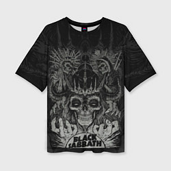 Футболка оверсайз женская Black Sabbath death skull, цвет: 3D-принт