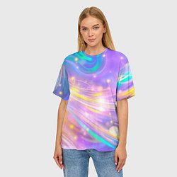 Футболка оверсайз женская Волшебный мистический космос, цвет: 3D-принт — фото 2