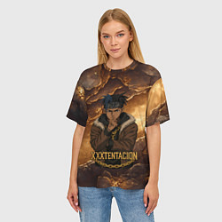 Футболка оверсайз женская XXXTentacion anime style, цвет: 3D-принт — фото 2