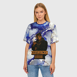 Футболка оверсайз женская XXXTentacion gangster, цвет: 3D-принт — фото 2