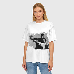 Футболка оверсайз женская Леон рисунок, цвет: 3D-принт — фото 2