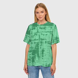Футболка оверсайз женская Текстура с потертостями, цвет: 3D-принт — фото 2
