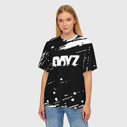 Футболка оверсайз женская Dayz брызги красок, цвет: 3D-принт — фото 2