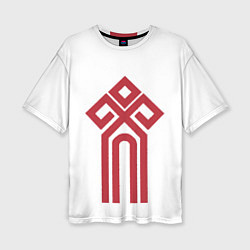 Футболка оверсайз женская Чур - Славянская Русь, цвет: 3D-принт