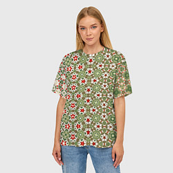 Футболка оверсайз женская Геометрическая метаморфоза, цвет: 3D-принт — фото 2