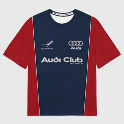 Футболка оверсайз женская Audi club retro, цвет: 3D-принт