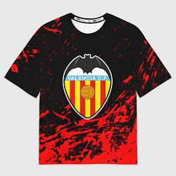 Женская футболка оверсайз Валенсия брызги красок