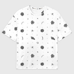 Футболка оверсайз женская Шишки из Бузулукского бора, цвет: 3D-принт