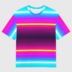 Футболка оверсайз женская Color neon, цвет: 3D-принт