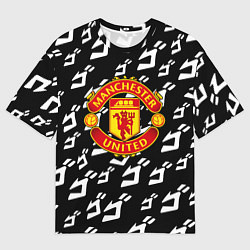 Футболка оверсайз женская Манчестер Юнайтед x Jojo anime, цвет: 3D-принт