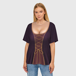 Футболка оверсайз женская Принцесса средневековья, цвет: 3D-принт — фото 2