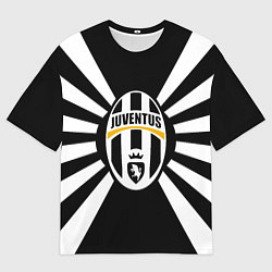 Женская футболка оверсайз Ювентус линии