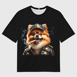 Футболка оверсайз женская Гламурный чау-чау, цвет: 3D-принт