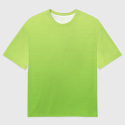 Футболка оверсайз женская Color lime green, цвет: 3D-принт