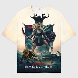 Футболка оверсайз женская Персонажи из Хищник планета смерти, цвет: 3D-принт