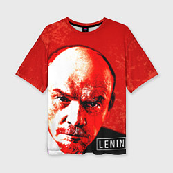 Футболка оверсайз женская Red Lenin, цвет: 3D-принт