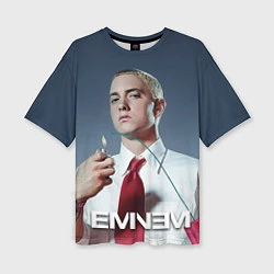Женская футболка оверсайз Eminem Fire