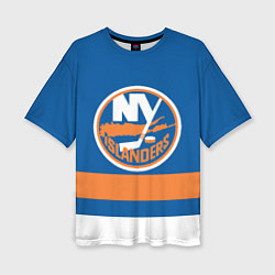 Футболка оверсайз женская New York Islanders, цвет: 3D-принт